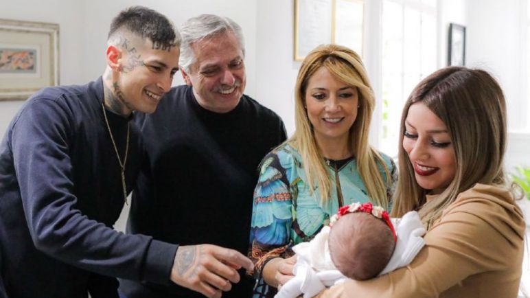 El Presidente recibió al trapero L-Gante en Olivos